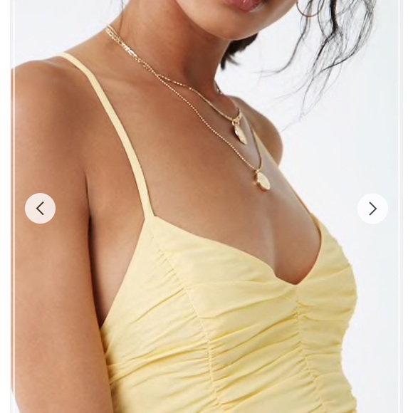 Yellow forever 21 chiffon dresses - Picture 5 of 6